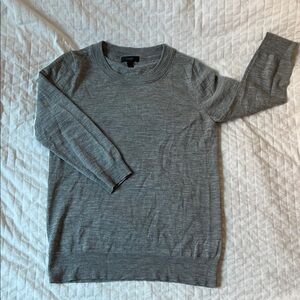 J. Crew Women's Gray Crew Neck Sweater